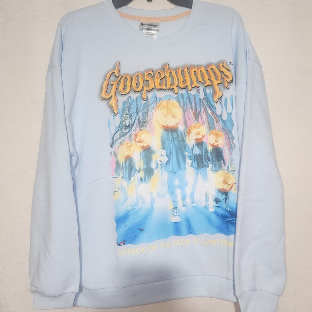 Goosebumps Jack-O-Lantern sweatshirt women's XL